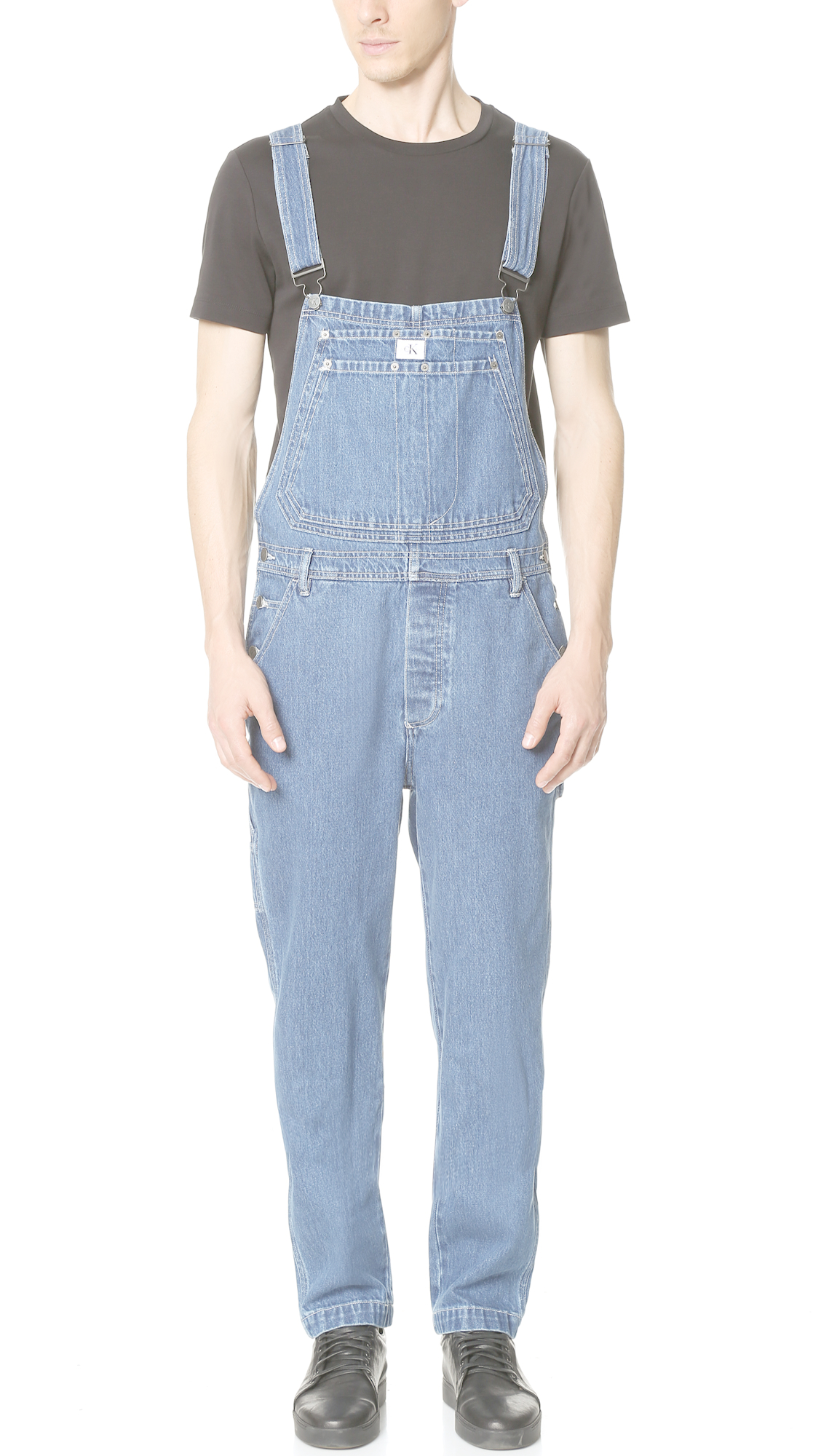 Calvin Klein Vintage Denim Overalls in Blue for Men Lyst
